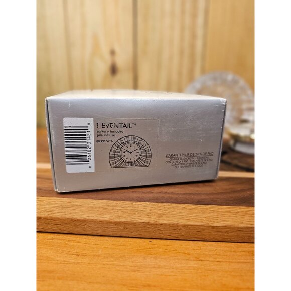 Cristal DArques France Crystal Desk Clock With Roman Numerals & Battery Included - Picture 3 of 12